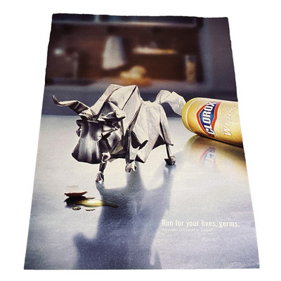 Print Ad 2007 Clorox Wipes Disinfecting Clean Up Bull Household Collectors