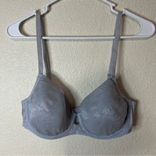 Soma blue floral lace lightest lift moderate coverage bra 36D