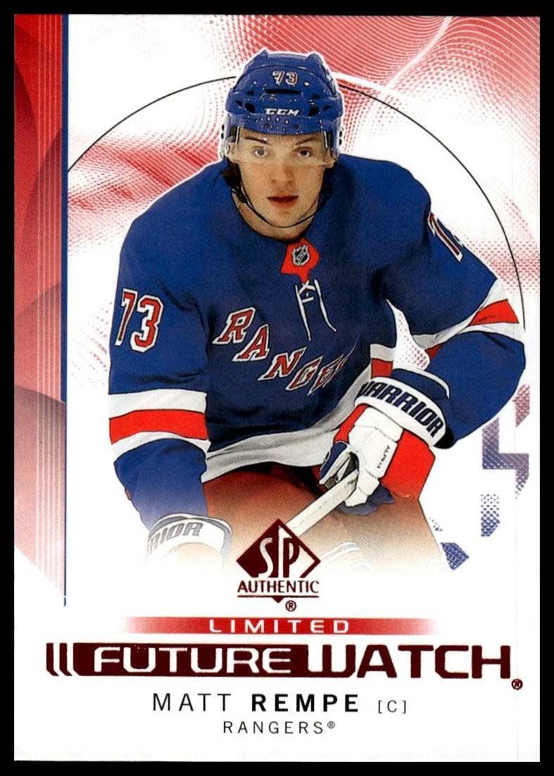 2024-25 SP Authentic #109 Matt Rempe Limited Red