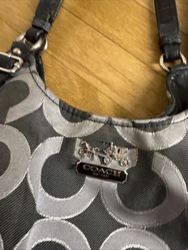 COACH MADISON OP ART SIGNATURE MAGGIE SHOULDER BAG 18765 HANDBAG PURSE - Picture 2 of 16