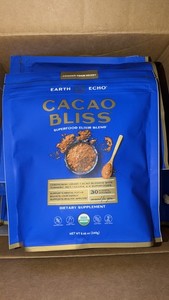 Earth Echo Cacao Bliss - Ceremonial Grade Organic Raw Cacao Powder with MCT Oil 