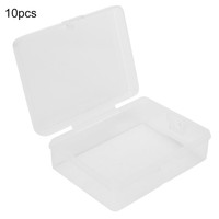 10Pcs Transparent Box Small Portable Storage Collections Case Box For Tattoo Bak