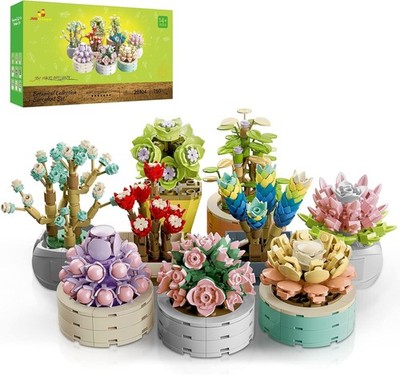 JMBricklayer Blumen Sukkulenten Bonsai Bausteine Set 20104, Blumenstrauß