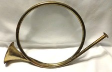 Antique Solid Brass Musical Instrument French Horn Decorative READ B2
