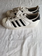 Women’s Adidas Superstar Platform Trainers Size 5 White and Black 