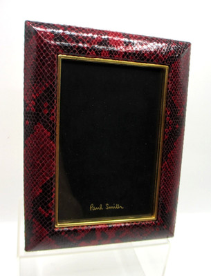Paul Smith Architect Frame Leather and Metal Holds 4x6 Photo Snake
