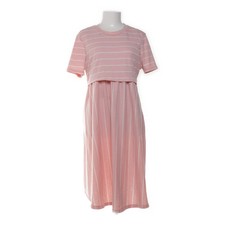 Shein, Stillkleid, Größe: 40/42, Pink/Weiß, Baumwolle/Elasthan, Streifen #Sv8