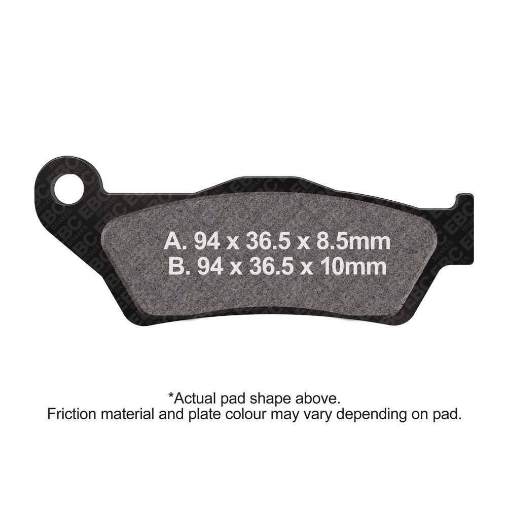 EBC Brake Pads DMX Rear Right BMW R1200 RT K26 0368 Brembo Caliper 2005 - 2007