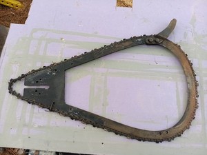 Vintage Bow Saw Chainsaw Blade W/ Chain