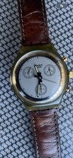 SWATCH CHRONO 1991 GOLD FINGER GOLDFINGER SCM100 FUNZIONANTE