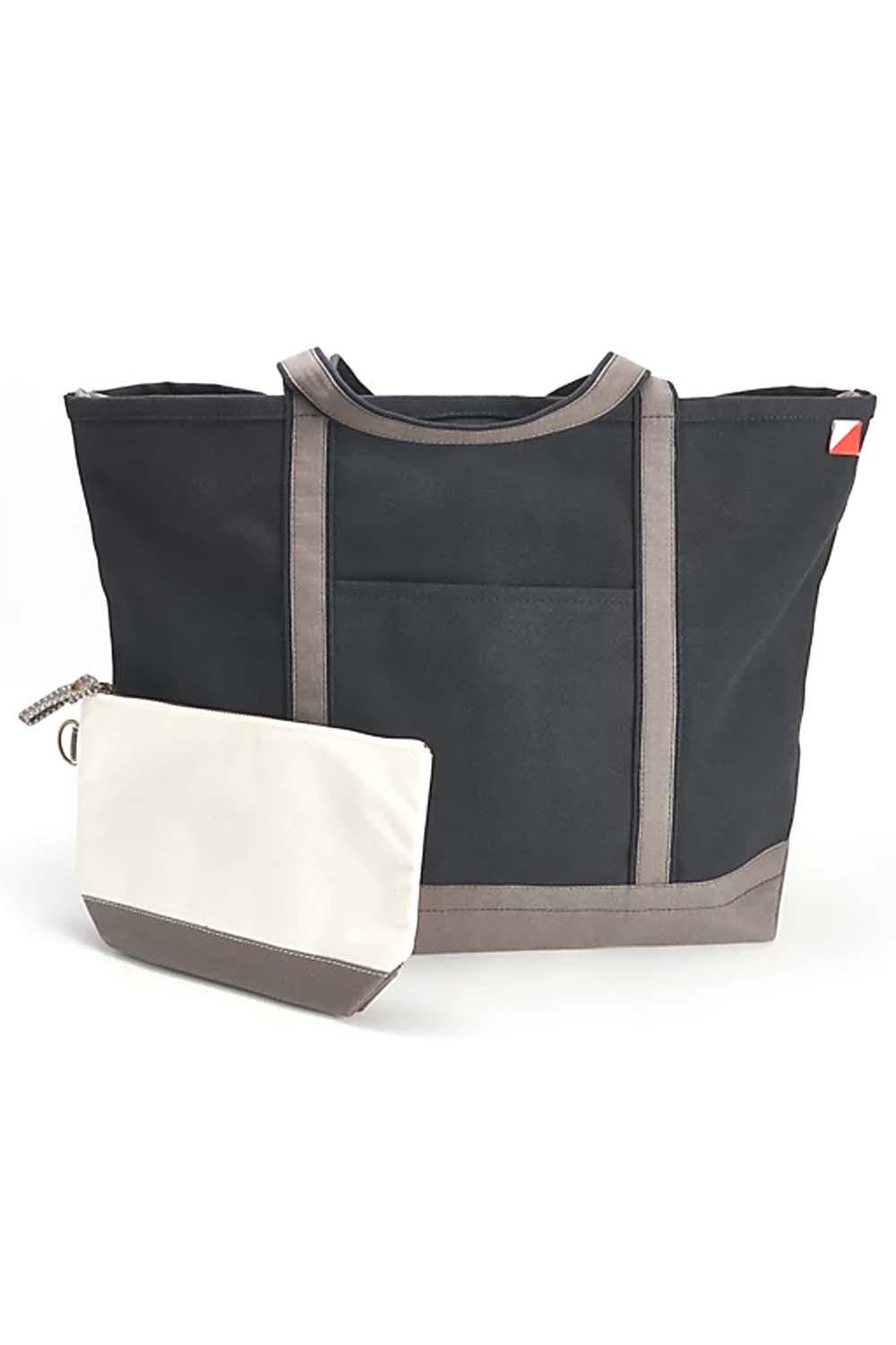 Береговые сумки Большая сумка-лодочка на молнии с чехлом черного цвета