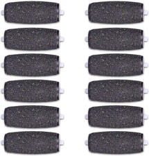 12 Extra Coarse Replacement Roller Refill Heads Compatible with Amope Pedi Re...