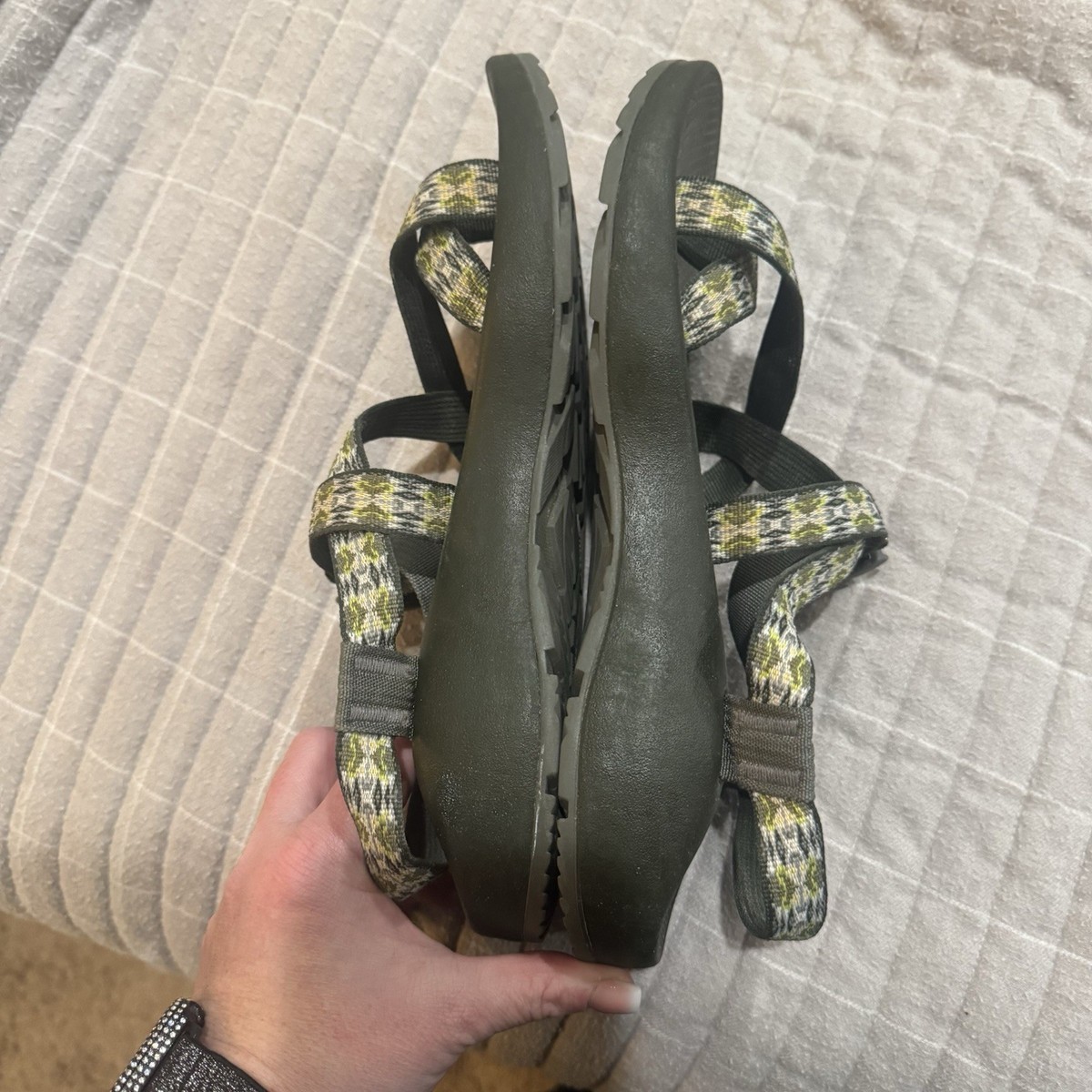 Chaco Z/2 Classic Mens Size 9 Green Black Beach Walking  display picture 2
