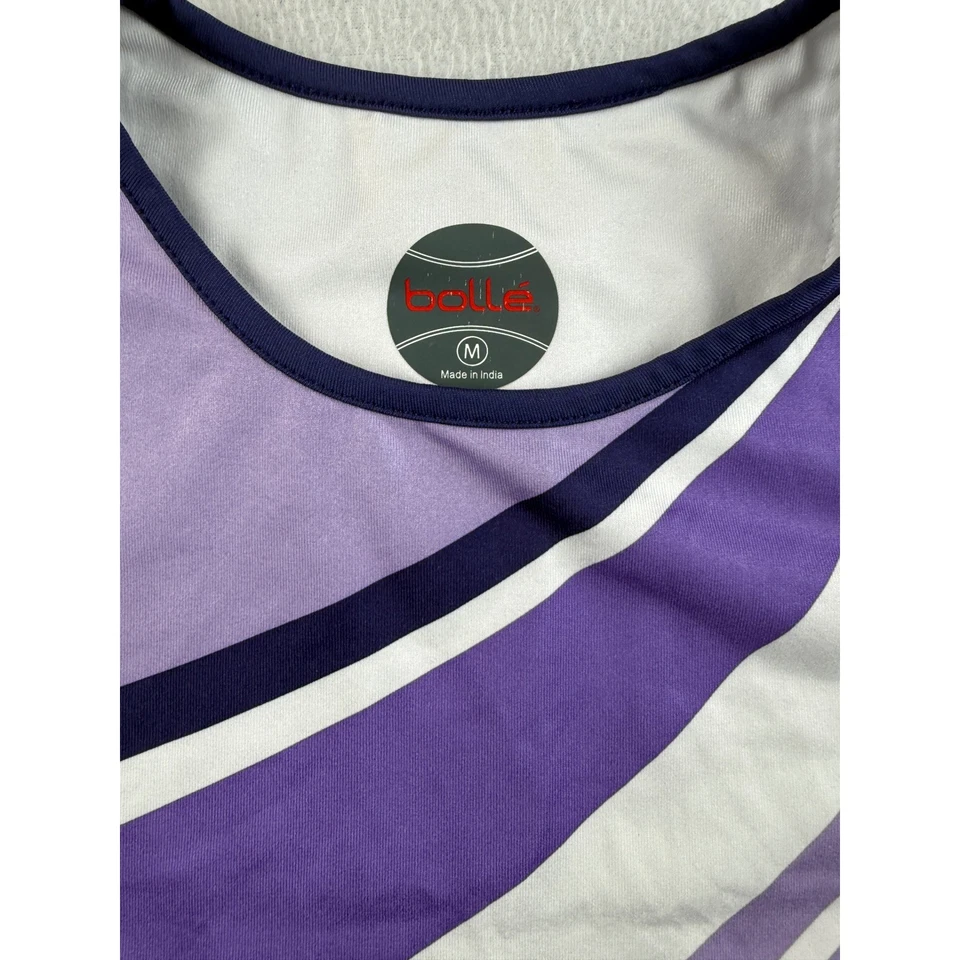 Camiseta sin mangas deportiva Bollé púrpura a rayas sin mangas talla M Foto 2 de 4