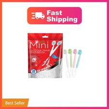 KUGUAN Mixed Flavor Disposable Mini Toothbrushes 28 Pack