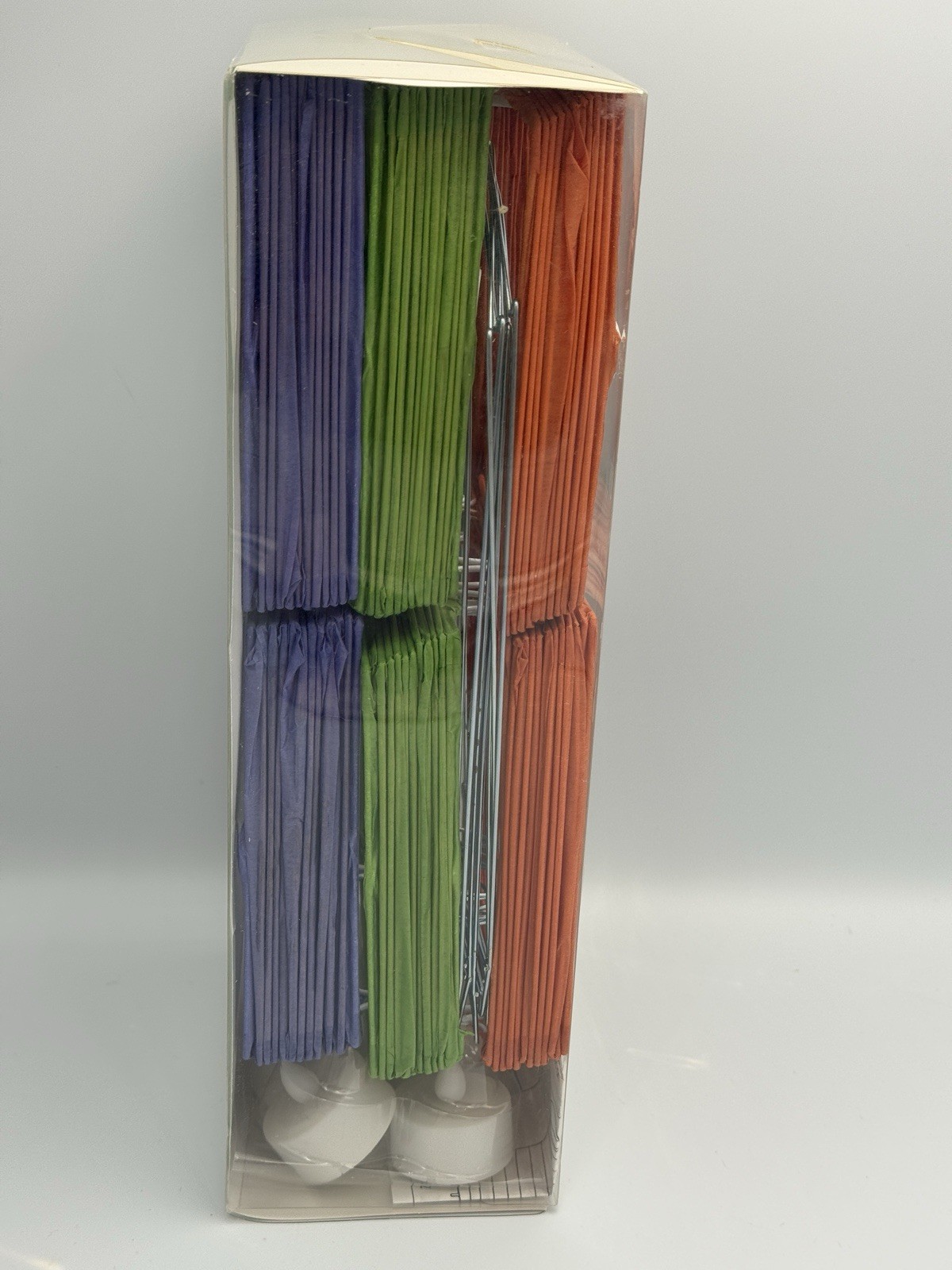 HD Designs Outdoors 6 LED Paper Party Lanterns Warm White Flicker Lights Colored