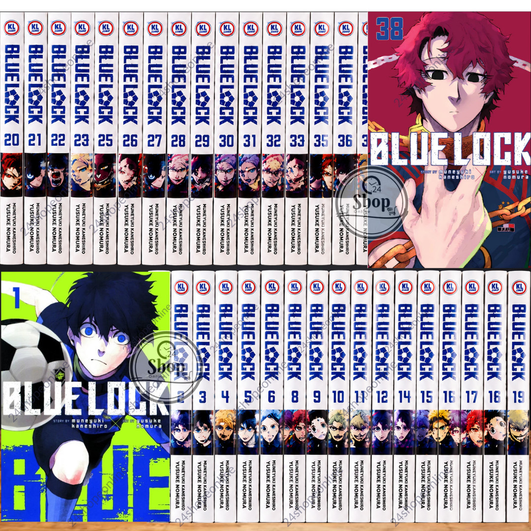Blue Lock Manga Vol 1-37 Versión en Inglés JUEGO MEDIO/COMPLETO Nuevo Por Yusuke Nomura DHL