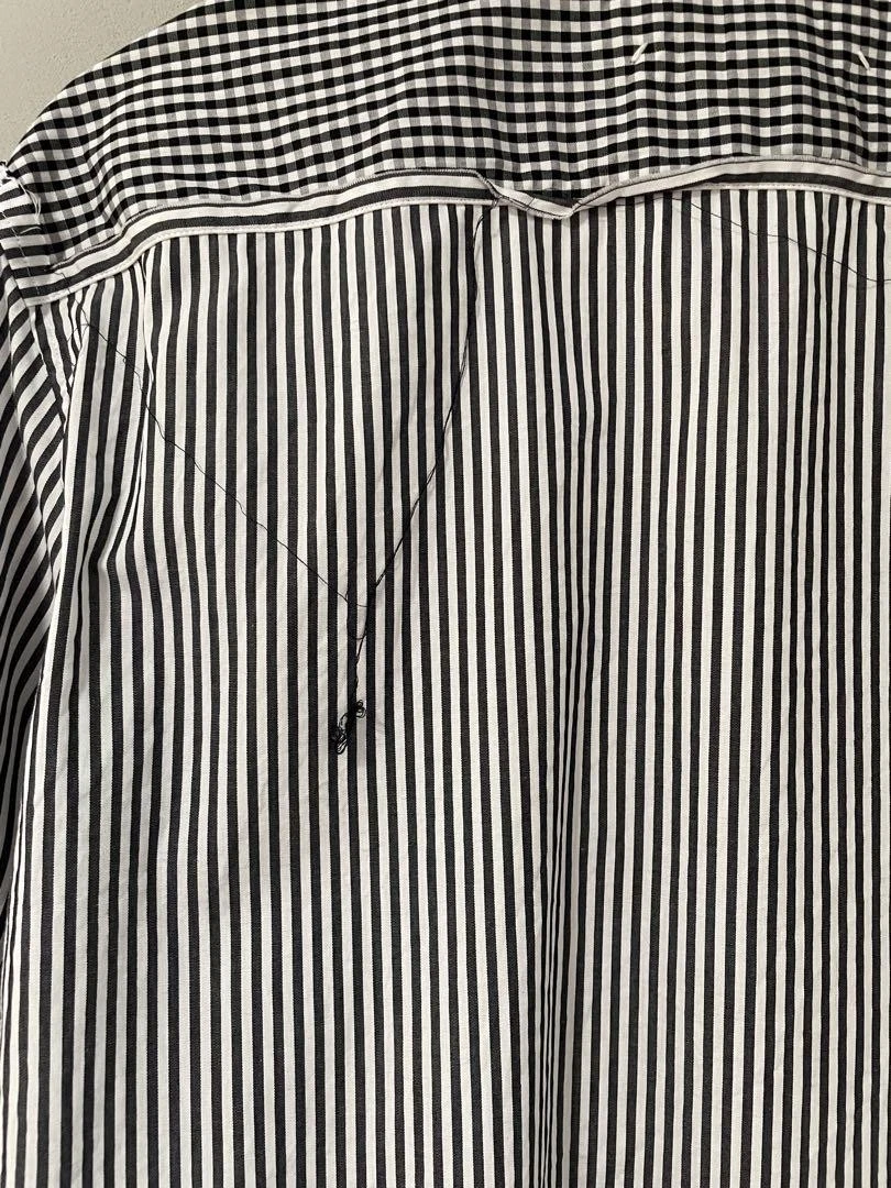 Maison Margiela Vestito Camicia Tela Bianco x Nero Uomo Taglia 40