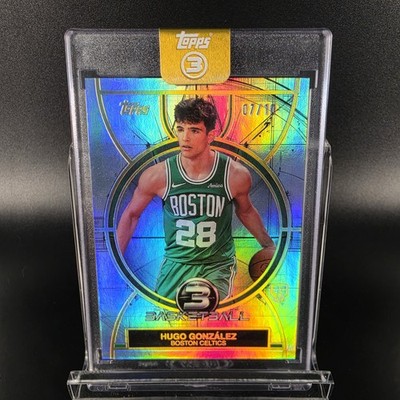 Hugo Gonzalez 2025-26 Topps 3 Basketball Three #88 Rookie RC Gold 7/10