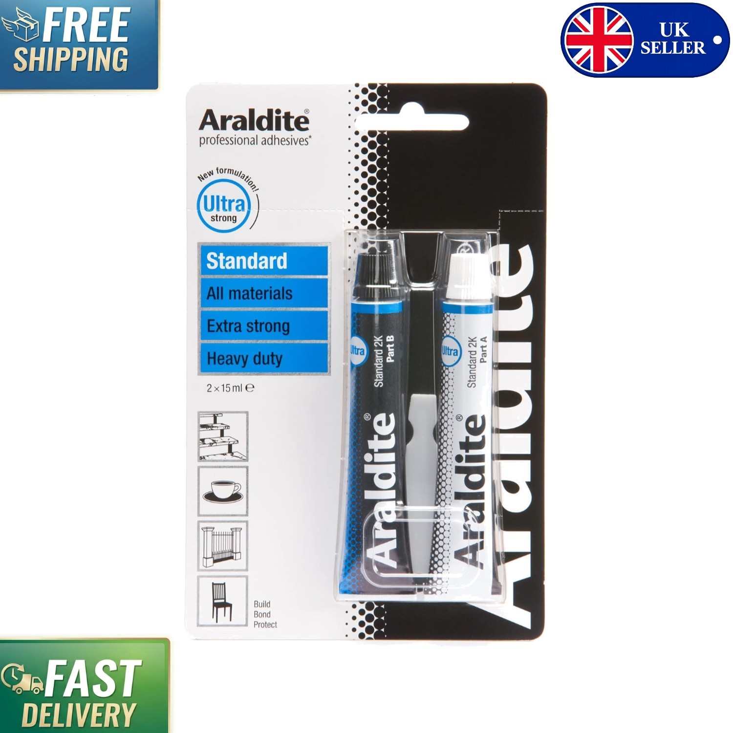15ml Strong Multipurpose Epoxy Resin Glue - Quick Cure & Tough Bonding Solution