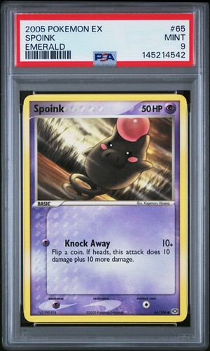 Spoink graded PSA 9 for sale on eBay