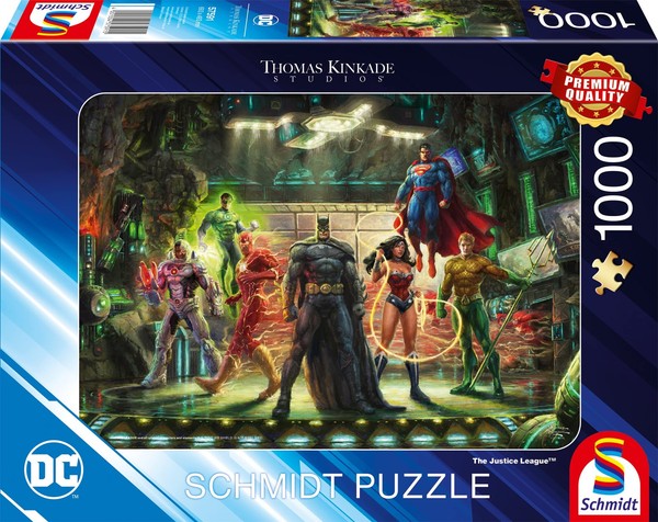 Schmidt Thomas Kinkade: The Justice League 1,000 -Piece Jigsaw Puzzle Ages-image