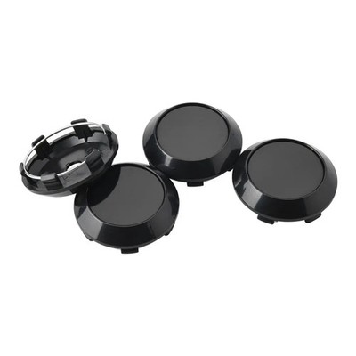 4X 70mm Schwarz Nabendeckel Emblem Nabenabdeckung Radkappen zubehör Elgendeckel
