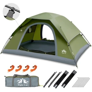 Camping Tent 1-2-Person Tent with 2 Doors - UV+ Waterproof Backpacking Tent