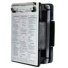 NEW MyGoFlight Premium Leather iPad Mini Rotating Folio Kneeboard for Pilots