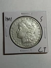 1901-S MORGAN SILVER DOLLAR XF DETAIL TOUGH DATE SAN FRANCISCO MINT
