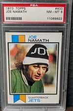 PSA 8 1973 Topps HOF NY Jets Joe Namath 