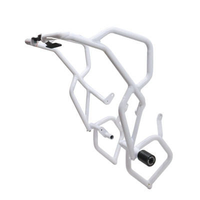 Oberer unterer Sturzschutz weiß Moto Care passend für TVS Apache RTX 300 Schutz