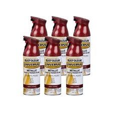 Rust Oleum Universal Dark Cherry Paint 11Oz Pack Of 6 All Surface Fast Drying