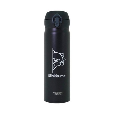 Rilakkuma Store Exclusive Stainless Steel Bottle 500ml Black San-X 2025 JP LTD
