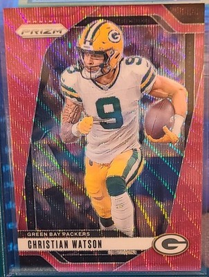 2024 Panini Prizm - Christian Watson #103 Pink Wave Prizm