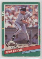 1991 Donruss Mark Leonard (4 Purple Stripes on Right Border) #526 16xr
