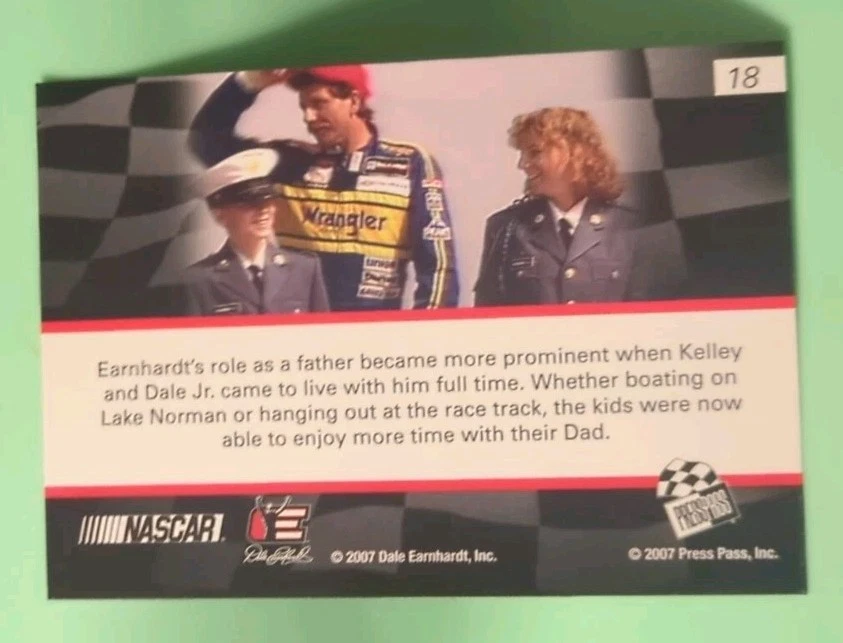 2007 Press Pass - Nascar #18 - Dale Earnhardt - Kelley & Dale Jr - Image 2 of 2