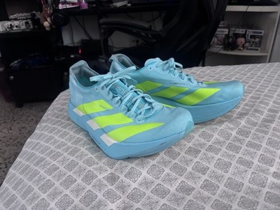 NEW Adidas Men s Adizero Adios Pro 4 - White & Blue - JR1094 / JR1251 - SALE