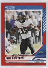 2024 Panini Donruss Red Press Proof Gus Edwards #169 0q1p