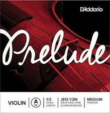 D'Addario Prelude Violin Single A String 1/2 Scale, Medium Tension