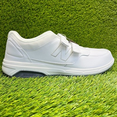 New Balance 813 Mens Size 13 White Gray Athletic Leather Walking Shoes Sneakers
