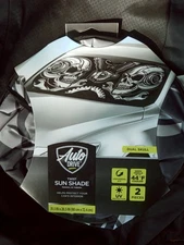 AUTO DRIVE TWIST SUN SHADE DUAL SKULL