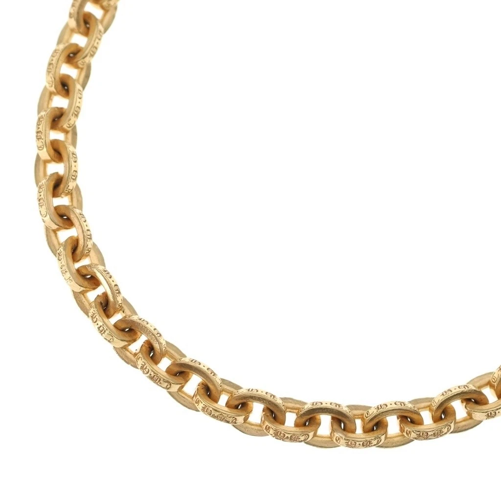Chrome Hearts PAPER CHAIN ​​18 Necklace 22K 14K Gold P0079447