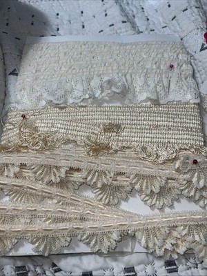 Vintage/ Antique Lace and Trim White Cream Three Types