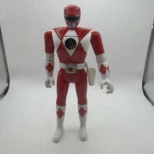 Vintage 1993 Bandai Power Rangers Auto-Morphin Red Ranger Jason Flip Head Loose