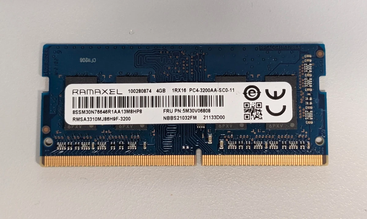 DDR4 SDRAM Ramaxel 4 GB Capacity per Module Memory (RAM) for sale