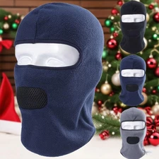 Winter Fleece Full Face Mask Cover Neck Warmer Balaclava for Men Women Outdoor
