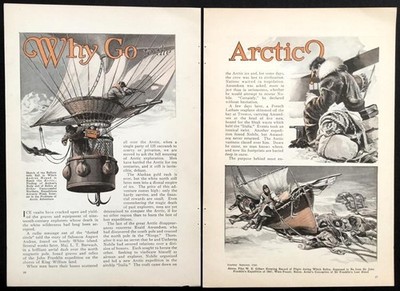 ''Why go to the Arctic'' tragic Polar expeditions 1931 pictorial Norge - Amundsen+