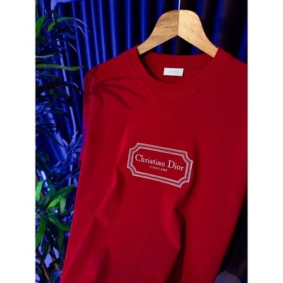 Christian Dior Couture Relaxed-Fit Red Tshirt NEW SPRING 24