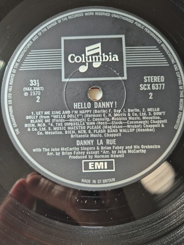 Danny La Rue - Hello Danny - Columbia - SCX6377 - UK - 1970 - VG+ - VG+ - Picture 8 of 9